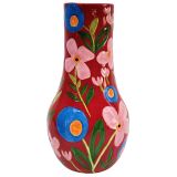 Naïve Floral Vase Red 34cm 
