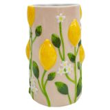 Tuscan Lemon Vase Pink 20cm 