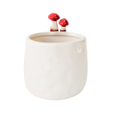 Toadstool Planter White 11cm 