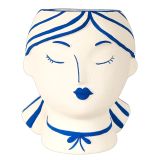 Santorini Girl Vase White 12cm 
