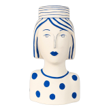 Santorini Lady Vase White 19cm 