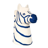 Santorini Zebra Vase White 16cm 