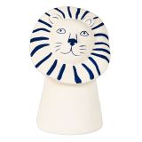 Santorini Lion Head Vase White 17cm 