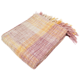 Plaid Blanket Pink & Orange 150x130cm 