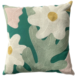 Sale Ricamo Flower Cushion with Inner Pi