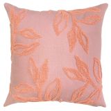 Cam Leaf Cushion with Inner Dusty Pink &