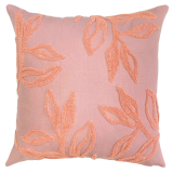 Cam Leaf Cushion with Inner Dusty Pink &