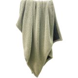 Teddy Boucle Throw Blanket Olive Green 1