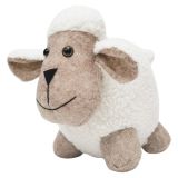 Sheep Door Stopper White & Bisque 21cm 