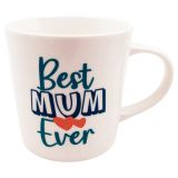 Best Ever Mum Mug White & Navy 470ml 