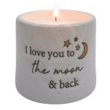 I love you Candle White 7cm 