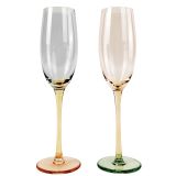Bebe Ombre Champagne Glass Colourful 25