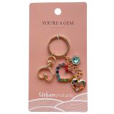 Gem Keyring Colourful 12cm 