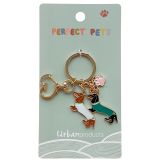 Sausage Dogs Keyring Colourful 12cm 