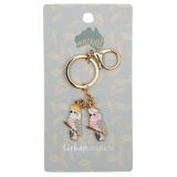 Australiana Birds Keyring White & Pink 1