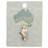 Cockatoo Memento Pin White 2cm 