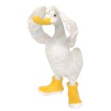 Hiding Duck in Boots Ornament Yellow 22c