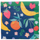 Fruit Salad Napkins Navy 33x33cm S/20