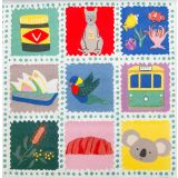 Australiana Napkins Colourful 33x33cm S/