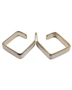 Sale Myla Square Hoop ER Gold & Opal [2]