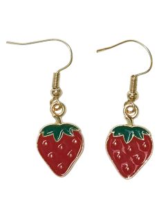 Strawberry Earrings Red 