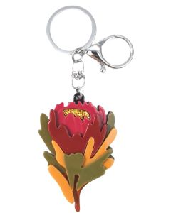 Iris Waratah Keyring Red 