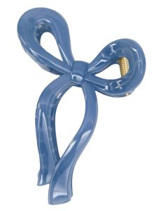 Bow Claw Clip blue 16cm 