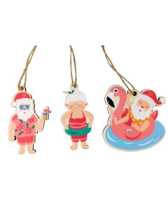 Quirky Summer Christmas Cutouts Hanging 