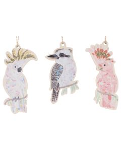 FB Christmas Aus Birds Cutouts Hanging D