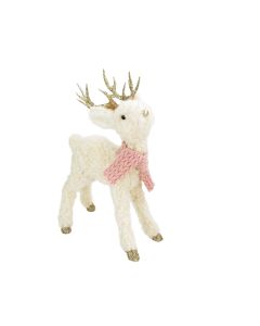 Cute Reindeer with Scarf Standing Decora