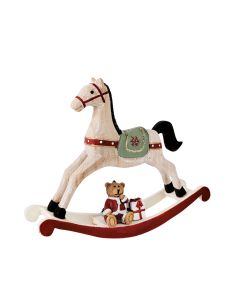 Rocking Horse with Teddy Small Standing 