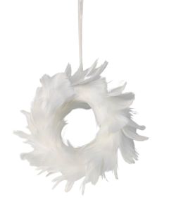 Elegant Feather Wreath Hanging Decoratio