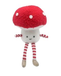 Fluffy Toadstool Hanging Decoration Red 