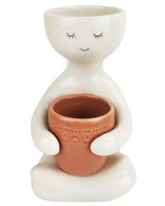 Sale Person holding a pot Planter Rose M