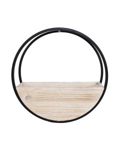 Circle Wall Planter White Wash Sm 4