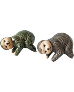 Sloth Pot Hanger Grey  Green 8cm (2 Ass