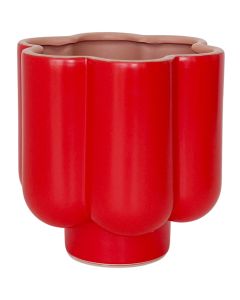Sale Groovy Flower Planter Red  Pink 16.