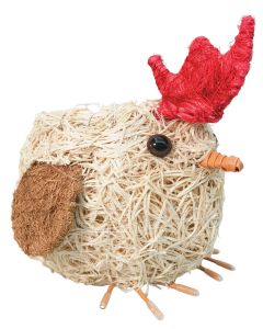 Husk Chicken Planter White 15cm 