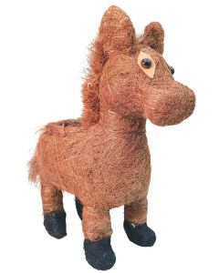 Husk Horse Planter Natural 34cm 