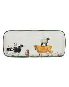 Farm Yard Platter Green 36x15cm 