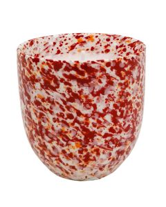 Speckle Candle Pink & Red 8cm 