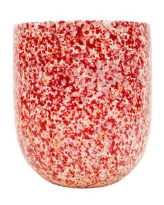 Speckle Planter Pink & Red 15cm 
