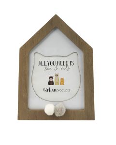 Sale Cute Cat Frame Natural 4x4 