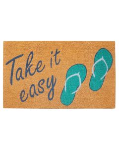 Take it Easy Doormat Green 45x75cm 