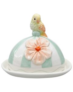 Perdy Parrot Butter Dish Green 12cm 
