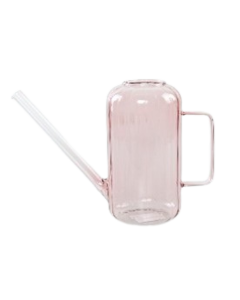 Sale Glass Watering Can Pink 18cm 