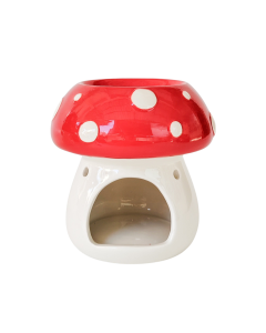 Toadstool Oil Burner Red 11cm 