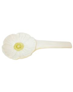 Flower Spoon Rest White 22cm 