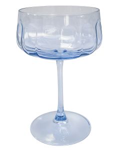 Tillie Coupe Glass Blue 16cm 