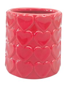 Heart Planter Red 9cm 